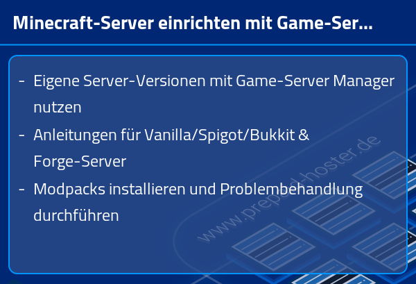 Wie ändere ich die Minecraft Server Version? - Prepaid-Hoster FAQ