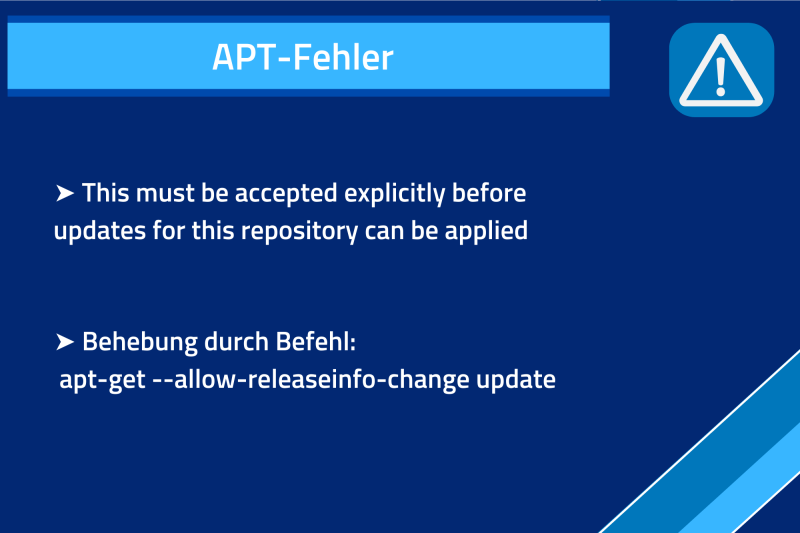 APT-Fehler: This must be accepted explicitly before updates for this repository can be applied Kurzbeschreibung