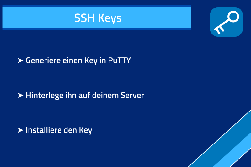 SSH Key anlegen und benutzen Kurzbeschreibung