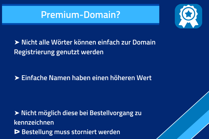 Was bedeutet Premium-Domain? Kurzbeschreibung
