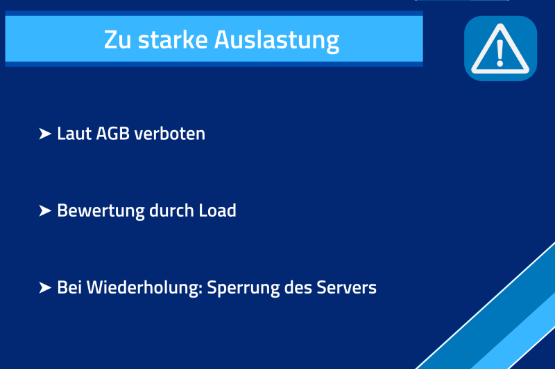 Was passiert, wenn ich meinen Server zu stark auslaste? Kurzbeschreibung