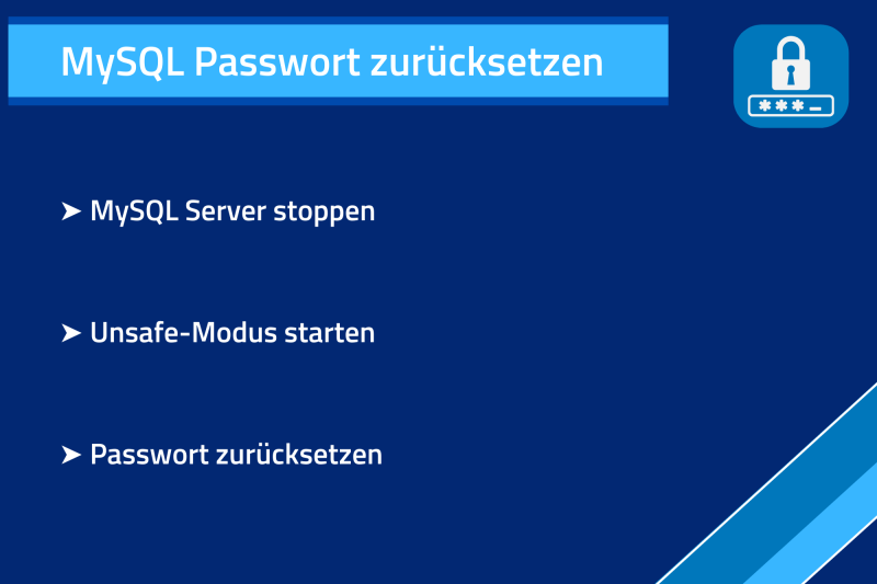 Wie setze ich das MySQL Passwort zurück? Kurzbeschreibung