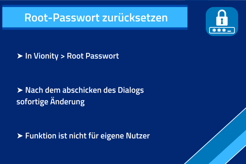Wie setze ich mein Root-Passwort zurück? Kurzbeschreibung