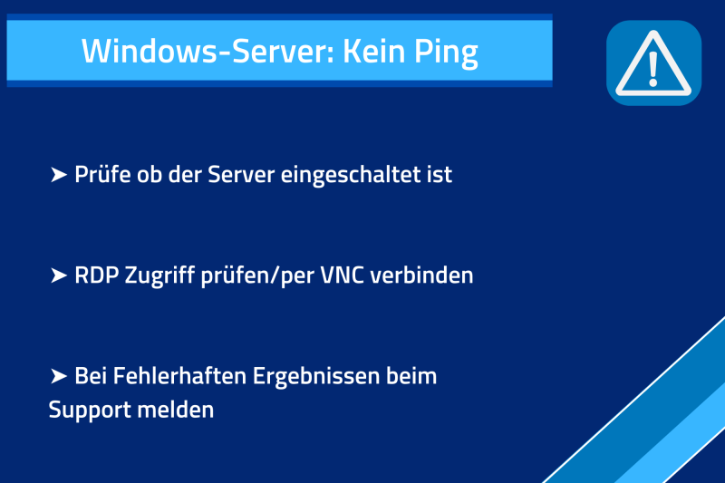 Windows-Server: Kein Ping Kurzbeschreibung