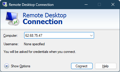 Windows Remote Desktop Windows Remote Desktop