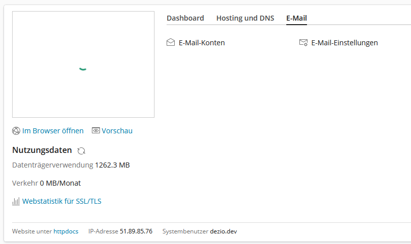 Plesk E-Mail Einstellungen Plesk E-Mail Einstellungen