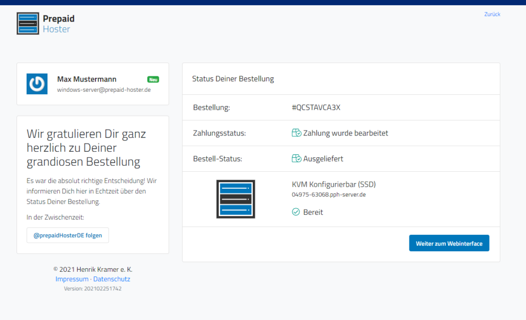 Order a Windows KVM Server Order a Windows KVM Server