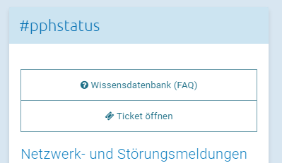 Ticket öffnen Ticket öffnen
