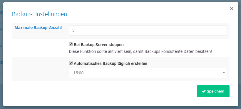 Maximum Backup Count Maximum Backup Count