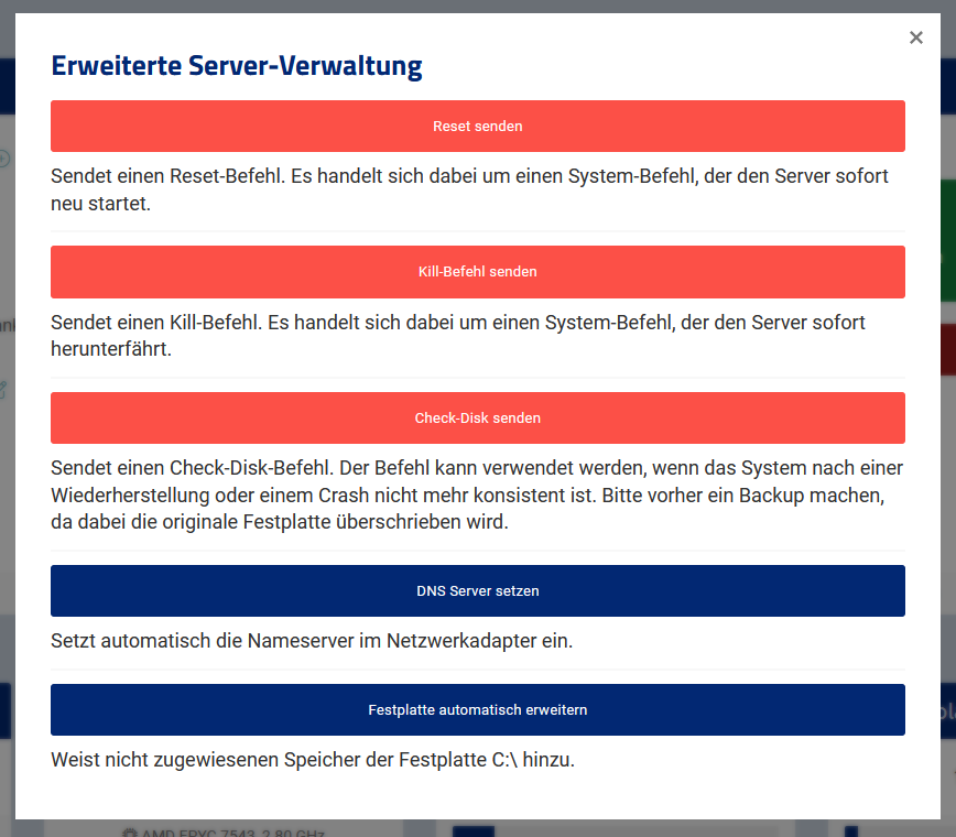 VionityCP: Erweiterte Server-Verwaltung VionityCP: Erweiterte Server-Verwaltung